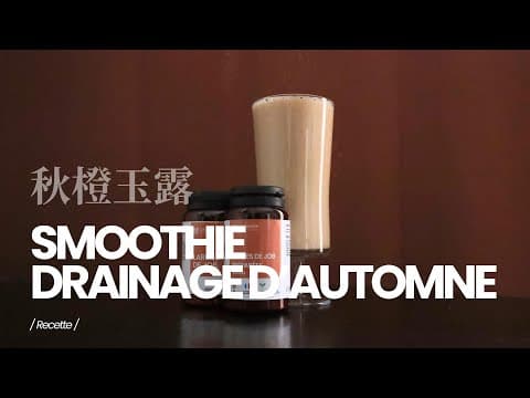 Smoothie chaud - Drainage d’Automne : Drainage automnale & soutien de la Rate.